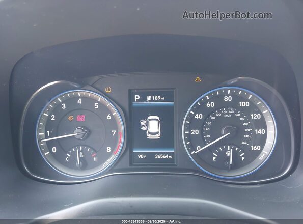 KM8K53A57LU426766 2020 HYUNDAI KONA Black Հետևի նստատեղերի տեսք