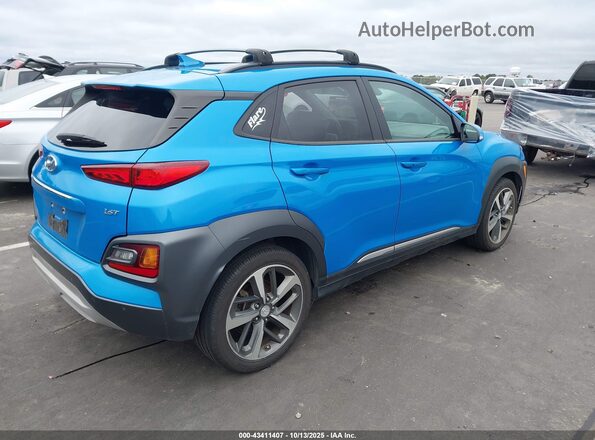 KM8K53A59LU532572 2020 HYUNDAI KONA Light Blue Trasero derecho