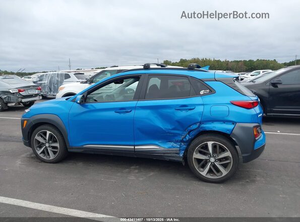 KM8K53A59LU532572 2020 HYUNDAI KONA Light Blue Vista interior de 360 grados