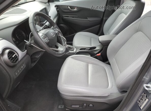KM8K5CA50LU449810 2020 HYUNDAI KONA Silver Widok wnętrza z przodu