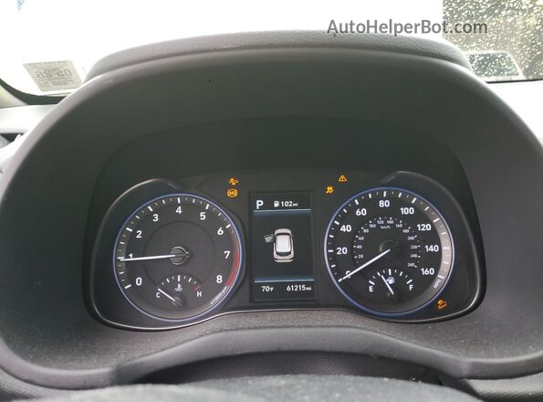 KM8K5CA50LU530080 2020 HYUNDAI KONA Green Սարքավորումների վահանակի տեսք