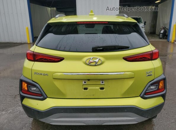 KM8K5CA50LU530080 2020 HYUNDAI KONA Green Հետևի տեսք