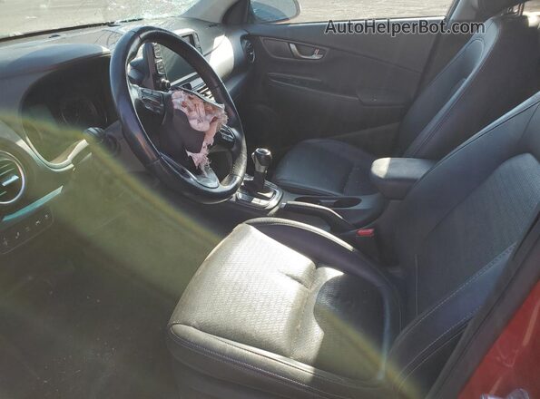 KM8K5CA58LU430499 2020 HYUNDAI KONA Red წინა სალონის ხედი