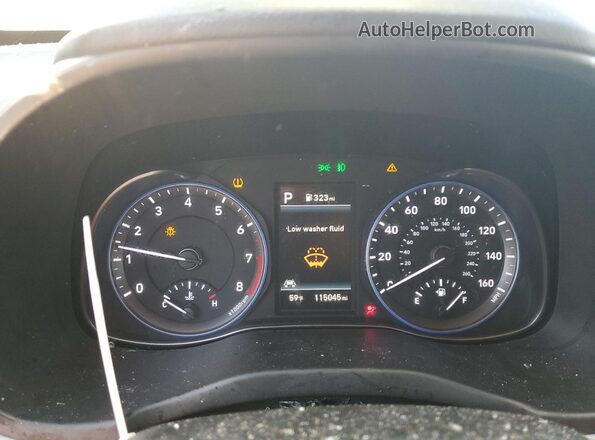 KM8K62AA2LU541036 2020 HYUNDAI KONA Black Սարքավորումների վահանակի տեսք