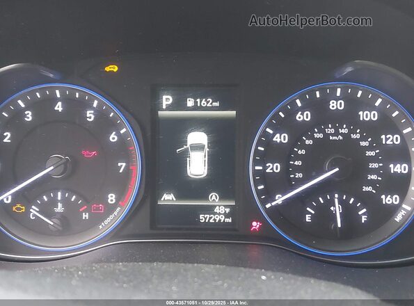 KM8K62AB0NU789510 2022 HYUNDAI KONA Синий Вид задних сидений