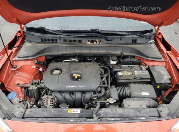 KM8K6CAA7LU526201 2020 HYUNDAI KONA Оранжевый Вид подкапотного пространства