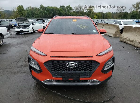 KM8K6CAA7LU526201 2020 HYUNDAI KONA Оранжевый Вид спереди