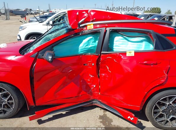 KM8KH3AC1PU007629 2023 HYUNDAI KONA N Red Սալոնի 360 աստիճան տեսք