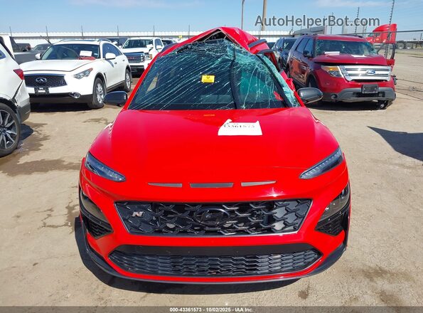KM8KH3AC1PU007629 2023 HYUNDAI KONA N Red Սարքավորումների վահանակի տեսք