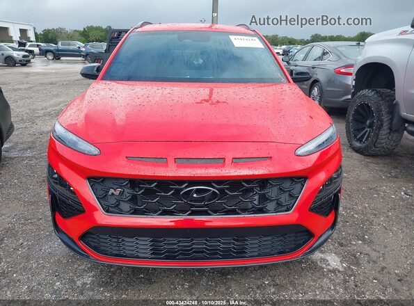 KM8KH3AC2PU008143 2023 HYUNDAI KONA N Red Widok wnętrza z tyłu