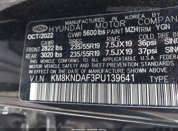 KM8KNDAF3PU139641 2023 HYUNDAI IONIQ 5 Black Вид підкапотного простору