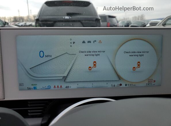 KM8KNDAF4PU201953 2023 HYUNDAI IONIQ White Instrument cluster view