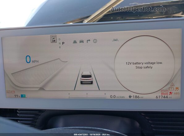 KM8KRDAF5NU080495 2022 HYUNDAI IONIQ 5 Black Вид задніх сидінь