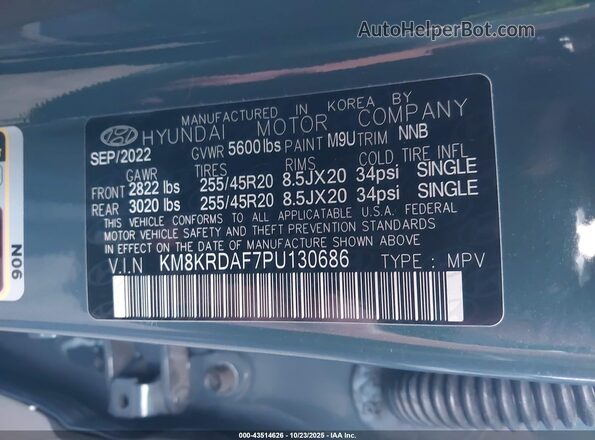 KM8KRDAF7PU130686 2023 HYUNDAI IONIQ 5 Blue Engine compartment view