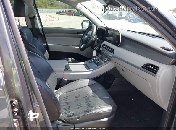 KM8R14HE8LU035227 2020 HYUNDAI PALISADE Gray Vista interior delantera