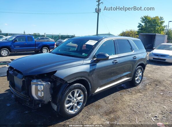 KM8R14HE8LU118611 2020 HYUNDAI PALISADE Gray Առջևի ձախ երեք քառորդ տեսարան