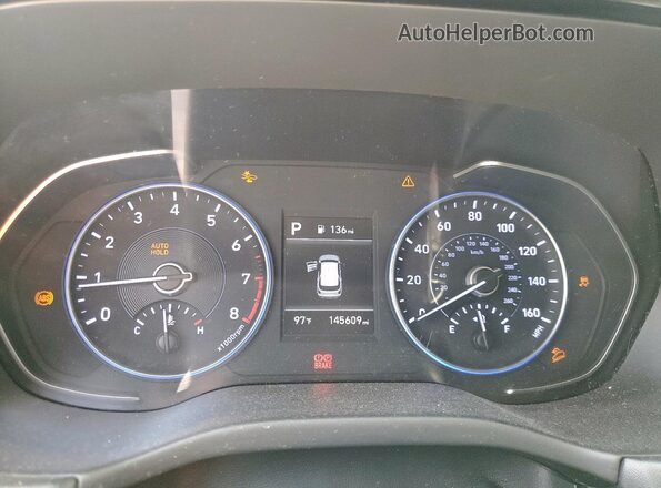KM8R1DHE7LU065139 2020 HYUNDAI PALISADE Угольный Вид щитка приборов