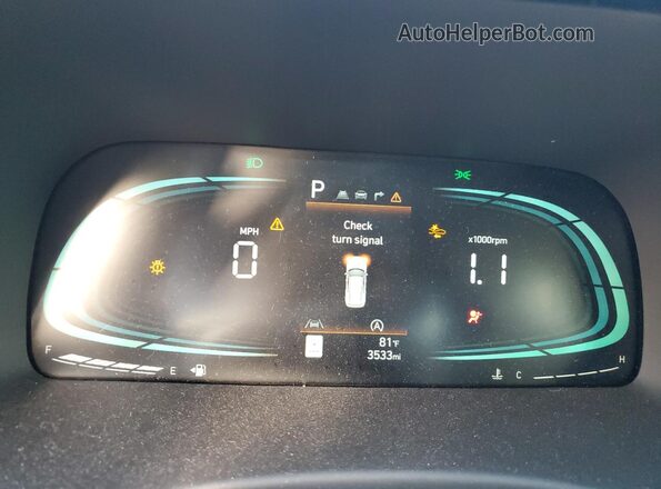 KM8R24GE1SU927722 2025 HYUNDAI PALISADE Gray Вид щитка приладів