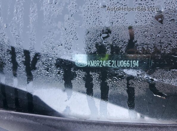 KM8R24HE2LU066194 2020 HYUNDAI PALISADE Black Widok naklejki z numerem VIN