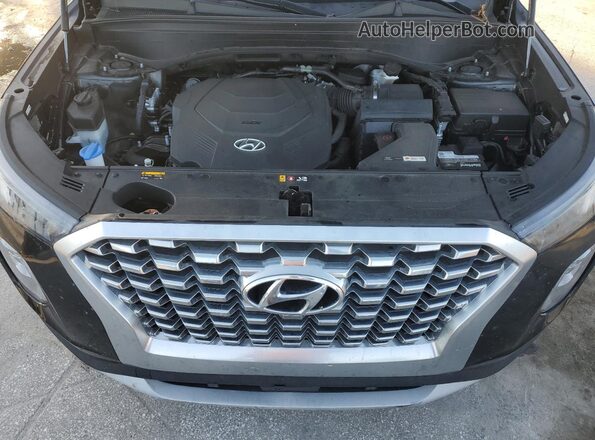 KM8R24HE2LU066194 2020 HYUNDAI PALISADE Black Widok komory silnika