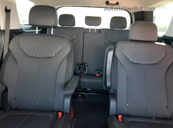 KM8R24HE2NU356860 2022 HYUNDAI PALISADE Black Vista de los asientos traseros