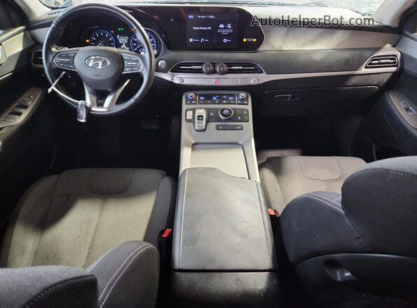 KM8R24HE8MU259130 2021 HYUNDAI PALISADE Gray Dashboard view
