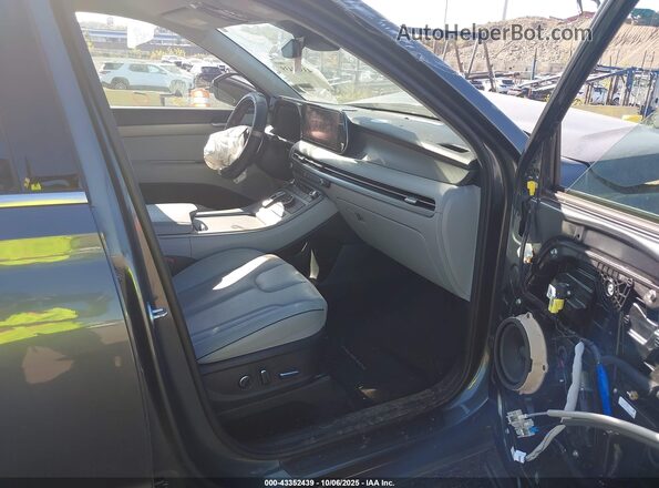 KM8R2DGE3PU584161 2023 HYUNDAI PALISADE Gray Вид салону спереду