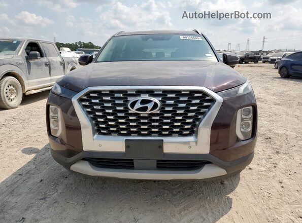 KM8R34HE0LU066126 2020 HYUNDAI PALISADE Бордовый Вид спереди