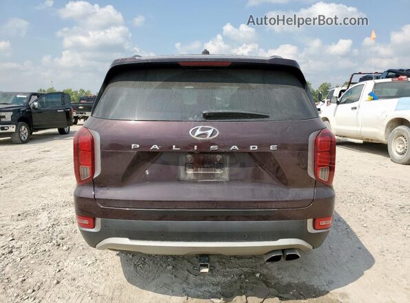 KM8R34HE0LU066126 2020 HYUNDAI PALISADE Бордовый Вид сзади