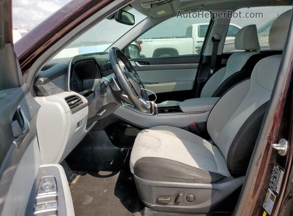 KM8R34HE0LU066126 2020 HYUNDAI PALISADE Бордовый Вид салона спереди