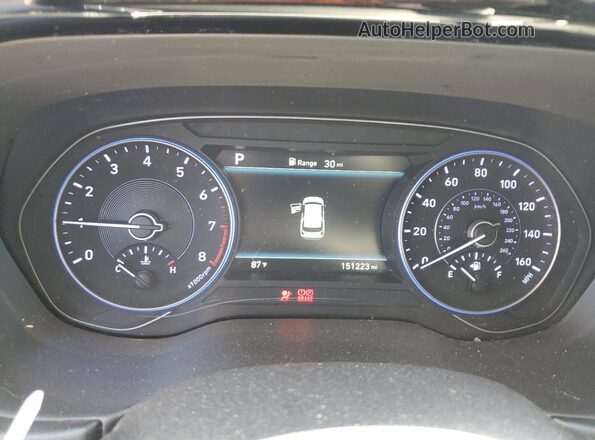 KM8R34HE0LU091074 2020 HYUNDAI PALISADE Синий Вид щитка приборов