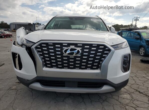 KM8R34HE0MU288716 2021 HYUNDAI PALISADE White Դիմացի տեսք