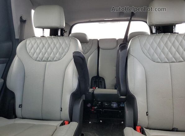 KM8R34HE0MU288716 2021 HYUNDAI PALISADE White Հետևի նստատեղերի տեսք