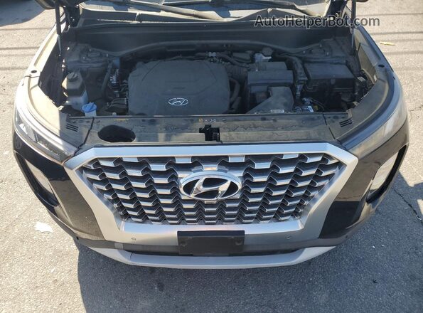 KM8R34HE6LU084338 2020 HYUNDAI PALISADE Black Vista del compartimento del motor