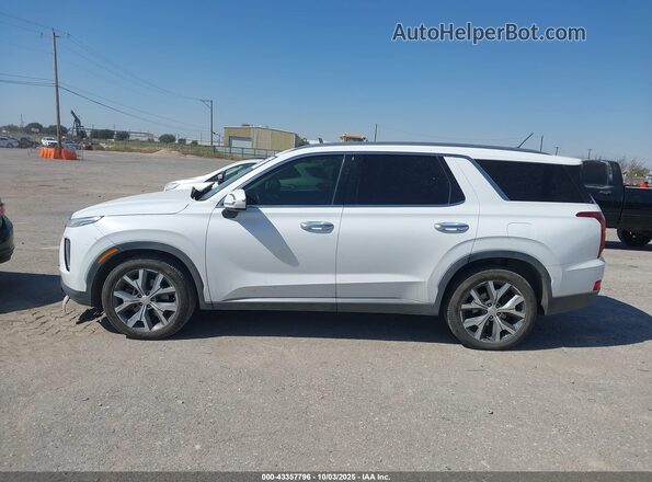 KM8R34HEXLU057093 2020 HYUNDAI PALISADE White Widok wnętrza 360 stopni