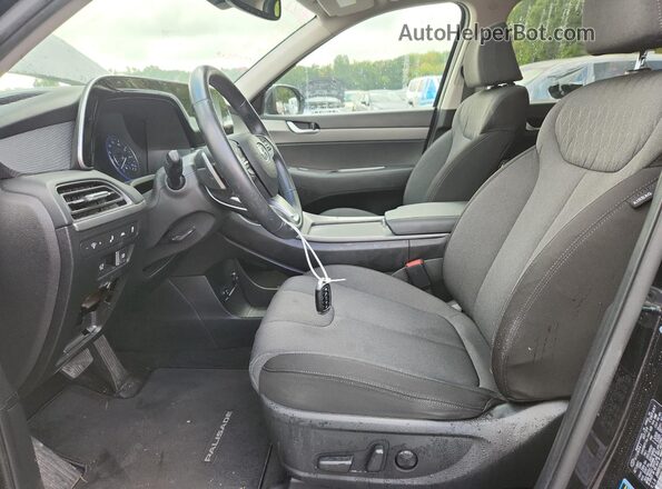 KM8R3DHE3NU389329 2022 HYUNDAI PALISADE Черный Вид салона спереди