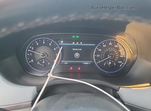 KM8R3DHE5LU046843 2020 HYUNDAI PALISADE Темно-бордовый Вид щитка приборов