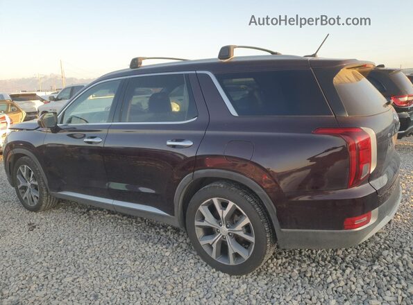 KM8R3DHE5LU046843 2020 HYUNDAI PALISADE Темно-бордовый Задняя левая четверть