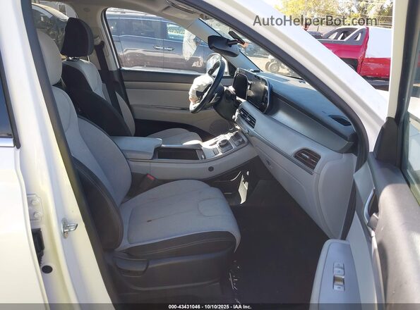 KM8R3DHE6LU081374 2020 HYUNDAI PALISADE Белый Вид салона спереди