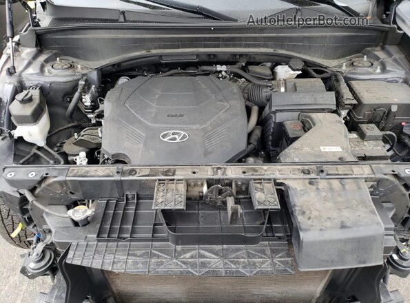 KM8R3DHE7LU095087 2020 HYUNDAI PALISADE Gray Rear interior view