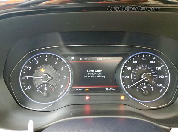 KM8R44HE9LU085285 2020 HYUNDAI PALISADE Charcoal Вид щитка приладів