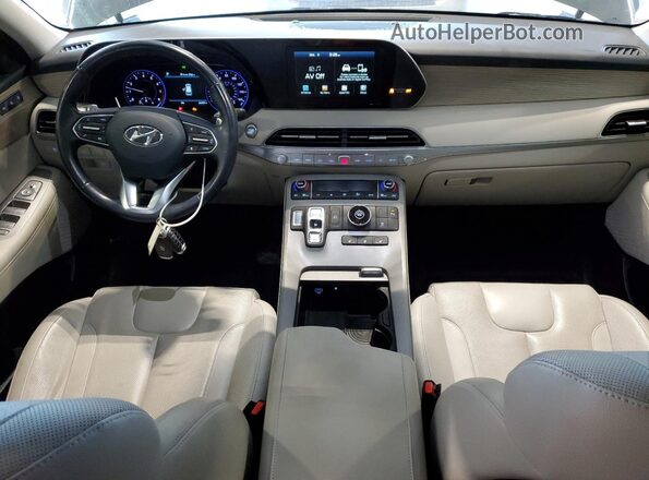 KM8R44HE9LU154668 2020 HYUNDAI PALISADE Gray Dashboard view