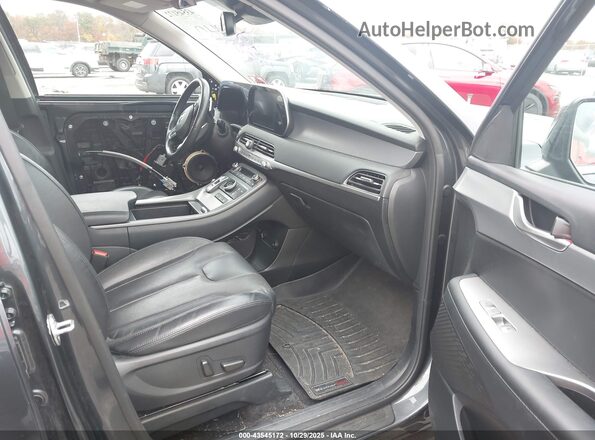 KM8R4DHE0LU062025 2020 HYUNDAI PALISADE Gray Vista interior delantera