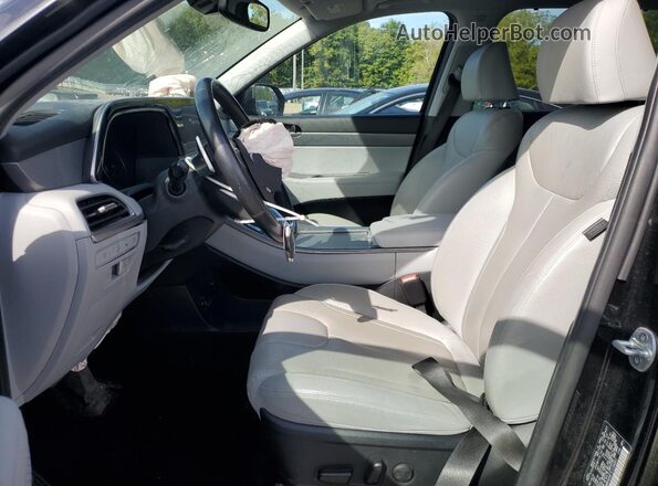 KM8R4DHE7LU104951 2020 HYUNDAI PALISADE Black Widok wnętrza z przodu