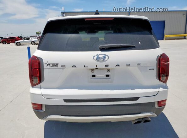 KM8R4DHEXLU073498 2020 HYUNDAI PALISADE White Вид ззаду