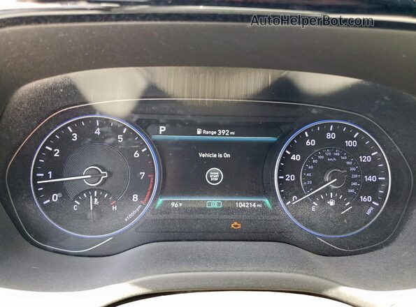 KM8R4DHEXLU073498 2020 HYUNDAI PALISADE White Вид щитка приладів