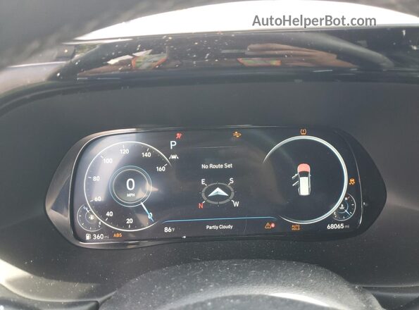 KM8R54HE0LU097757 2020 HYUNDAI PALISADE Silver Widok zestawu wskaźników