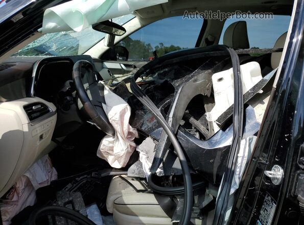 KM8R54HE1LU069580 2020 HYUNDAI PALISADE Black Widok wnętrza z przodu