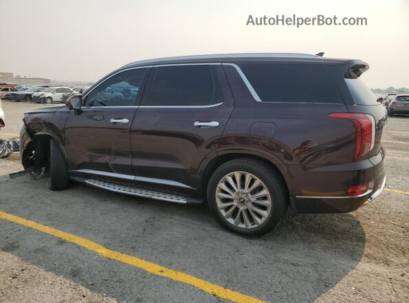 KM8R54HE7LU078543 2020 HYUNDAI PALISADE Burgundy Tył lewy