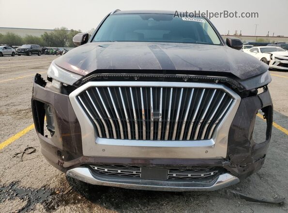 KM8R54HE7LU078543 2020 HYUNDAI PALISADE Burgundy Widok z przodu